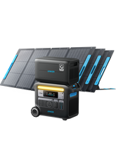 Anker SOLIX F2000 Solar Generator + Expansion Battery + 3 x 200W Solar Panel.